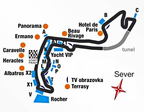 plnek okruhu F1 - Monte Carlo