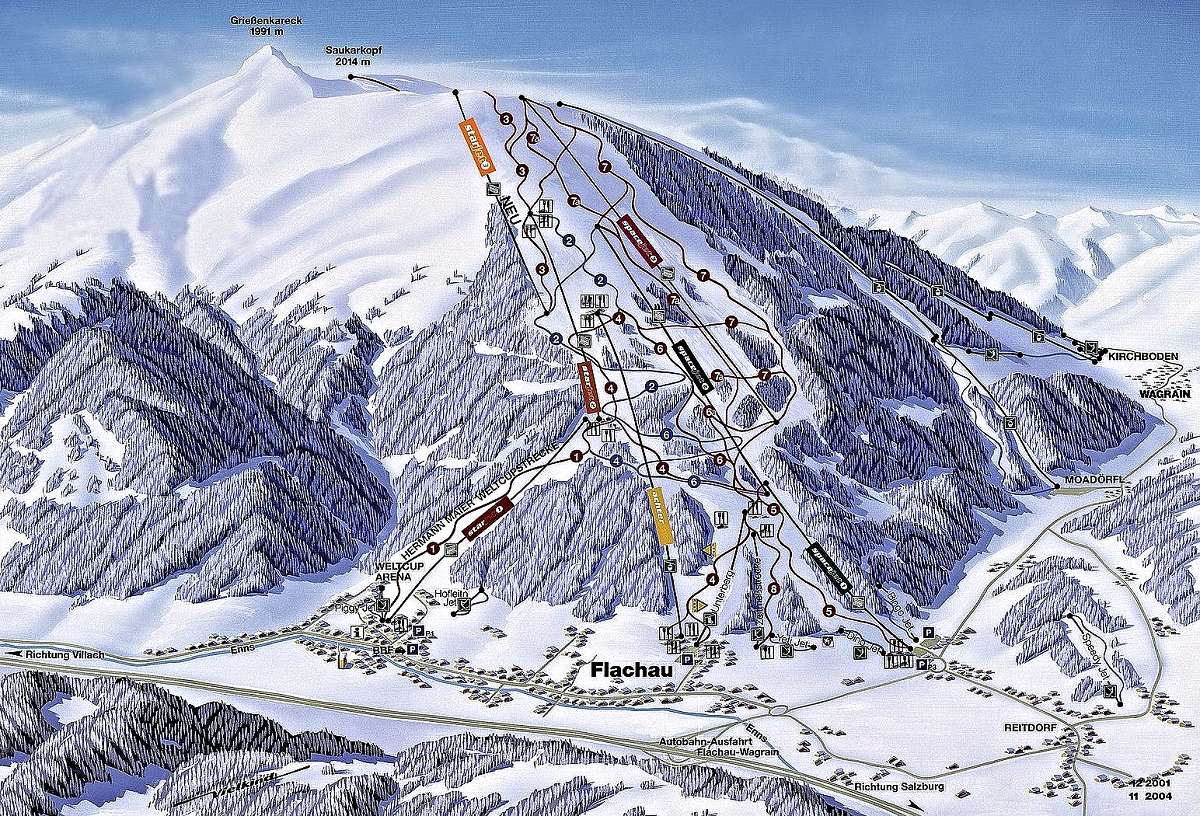 FLACHAU - mapa stediska
